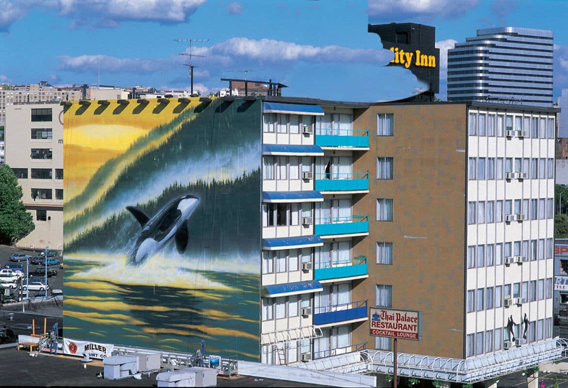 Seattle, Washington Wyland Whaling Wall 57