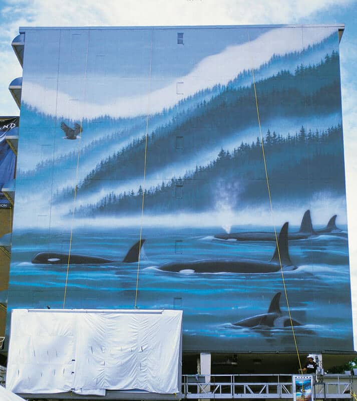 Seattle, Washington Wyland Whaling Wall 58