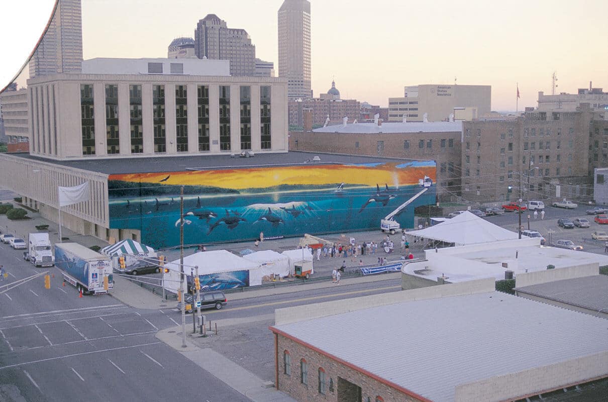 Indianapolis, Indiana Wyland Whaling Wall 74