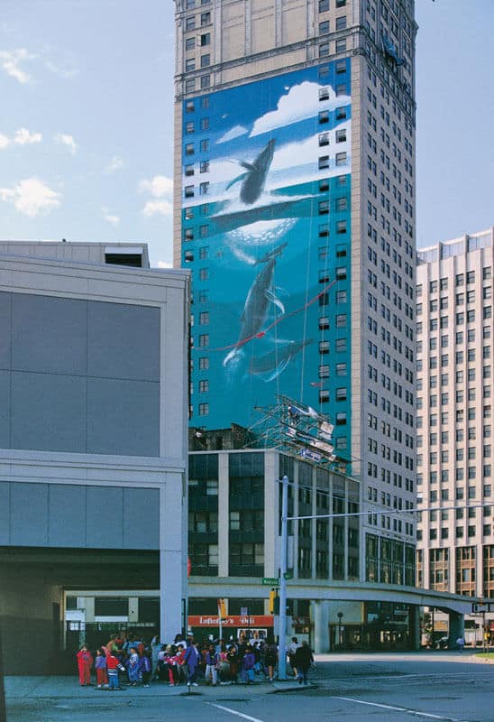 Detroit, Michigan Wyland Whaling Wall 76